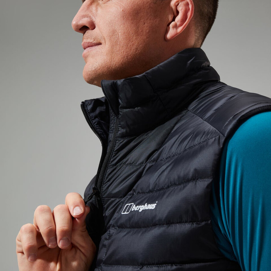 mens tephra 2.0 insulated gilet - black berghaus