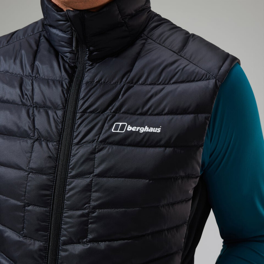mens tephra 2.0 insulated gilet - black berghaus