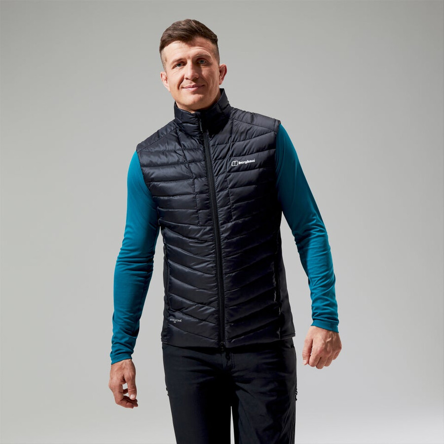 mens tephra 2.0 insulated gilet - black berghaus