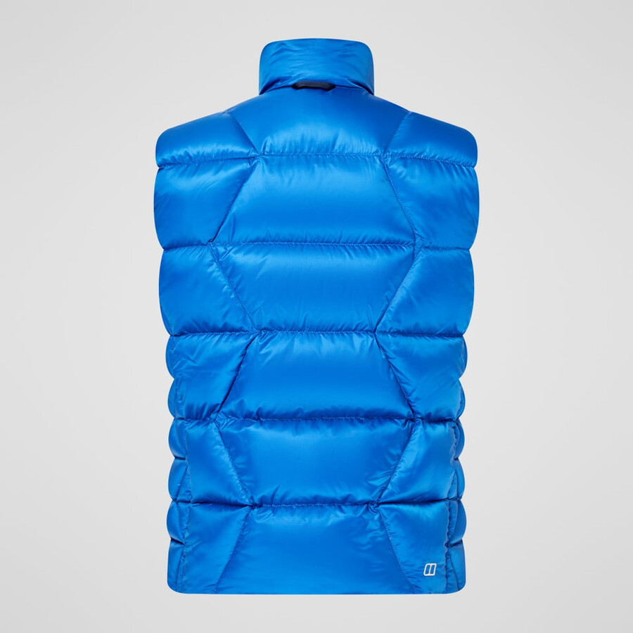 mens explorer down vest - blue berghaus