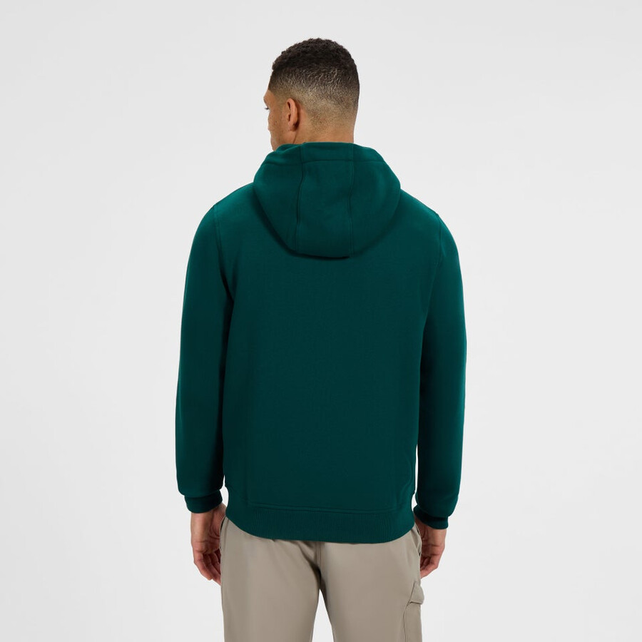mens logo full zip hoodie - green berghaus