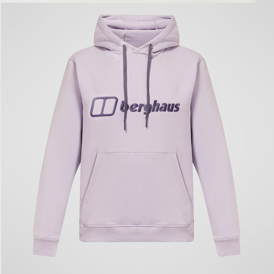 mens logo hoodie - purple berghaus