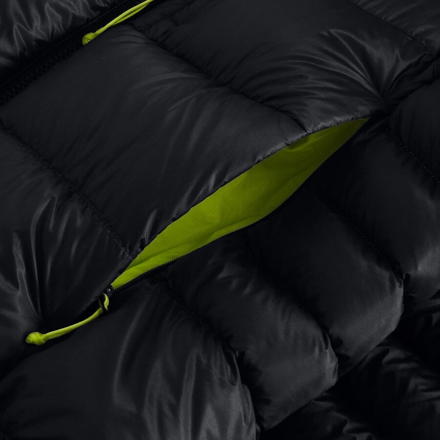 mens mtn arete ultra down hoody - black berghaus