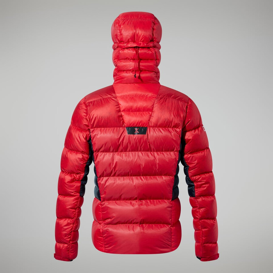 mens mtn arete ultra down hoody - redblack berghaus