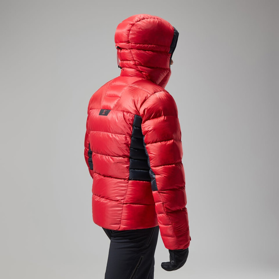 mens mtn arete ultra down hoody - redblack berghaus