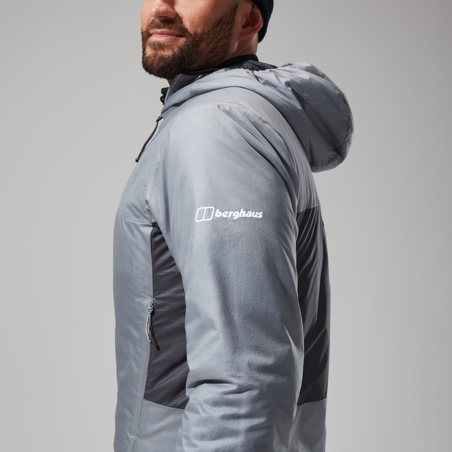 mens mtn arete lb synthetic hoody - grey berghaus