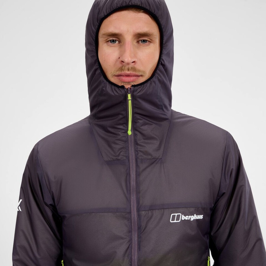 mens mtn arete synthetic hoody - purple berghaus