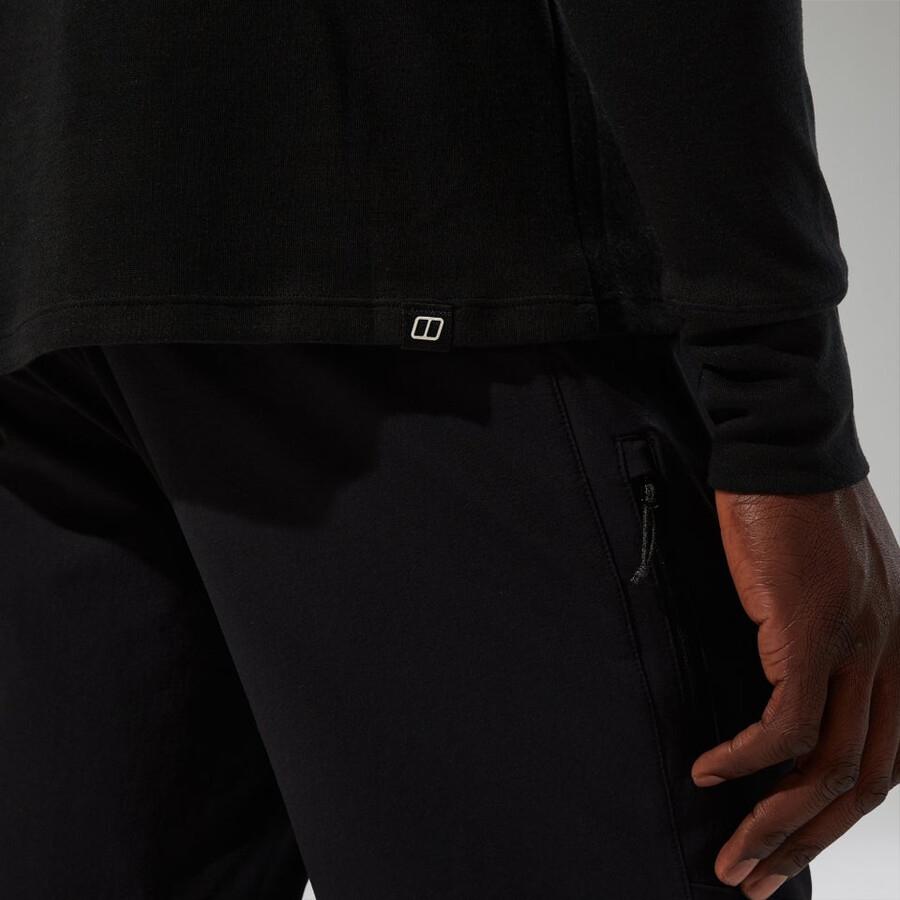 mens ivyhill crew - black berghaus