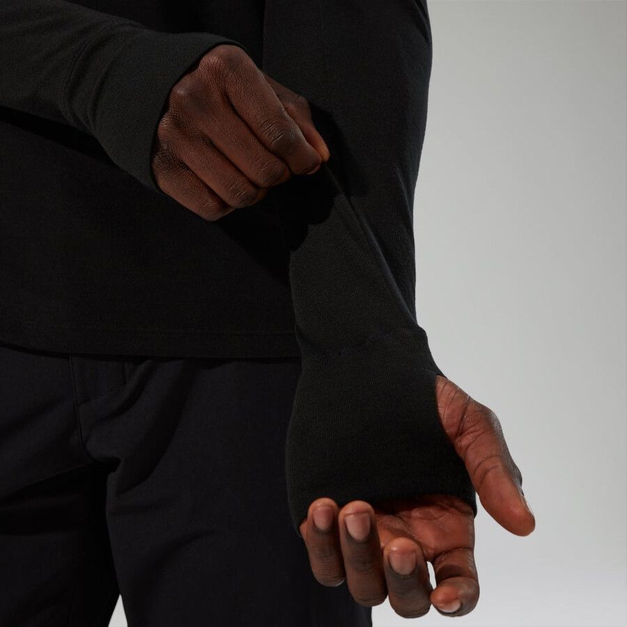 mens ivyhill crew - black berghaus