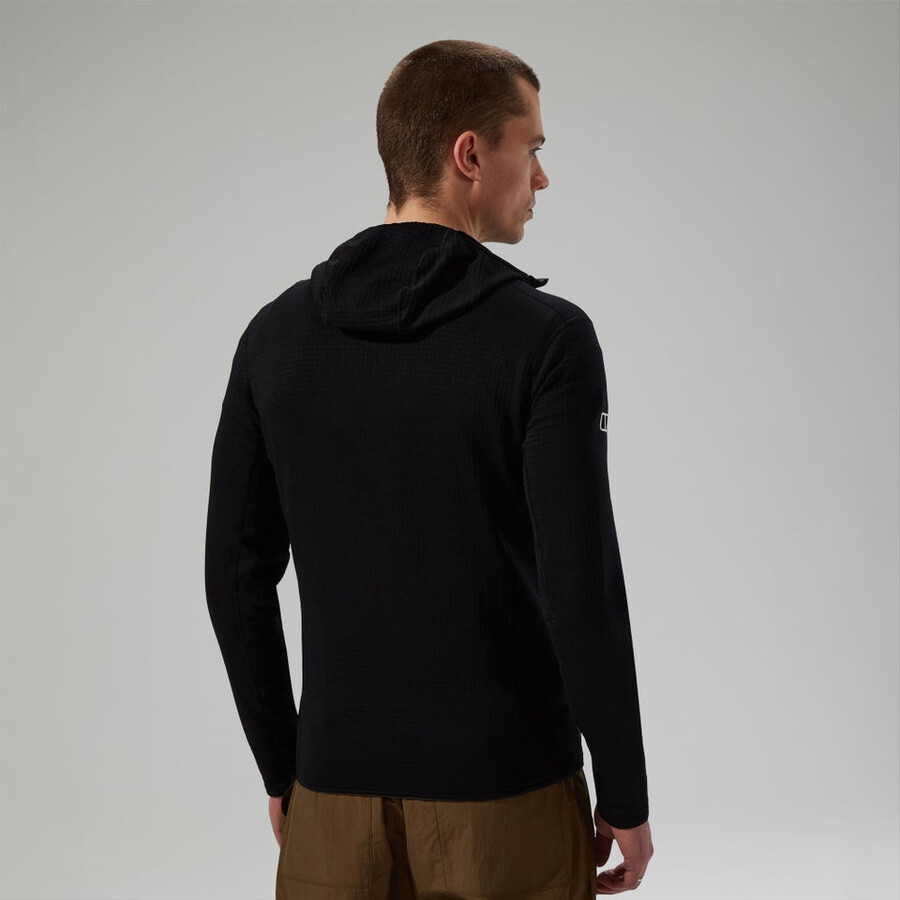mens ridge-hiker hooded jacket - black berghaus