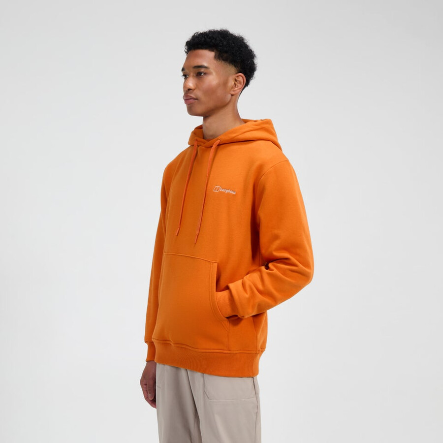 mens grappled hoody - orange berghaus