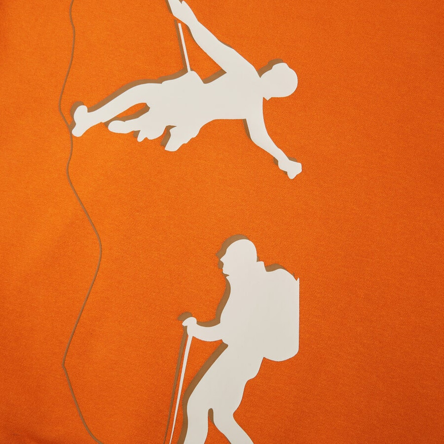 mens grappled hoody - orange berghaus