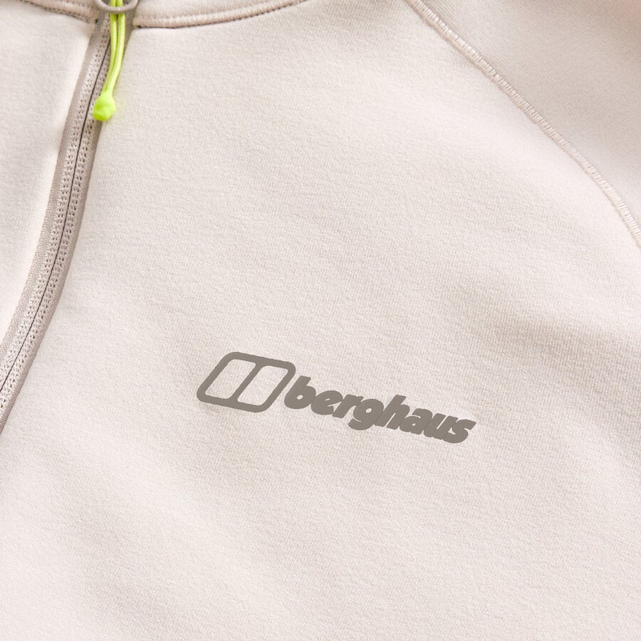 mens kinetic powerstretch hoody - grey berghaus