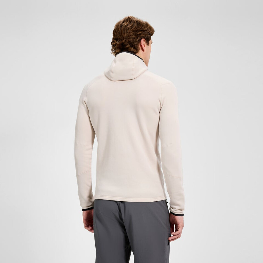 mens kinetic powerstretch hoody - grey berghaus
