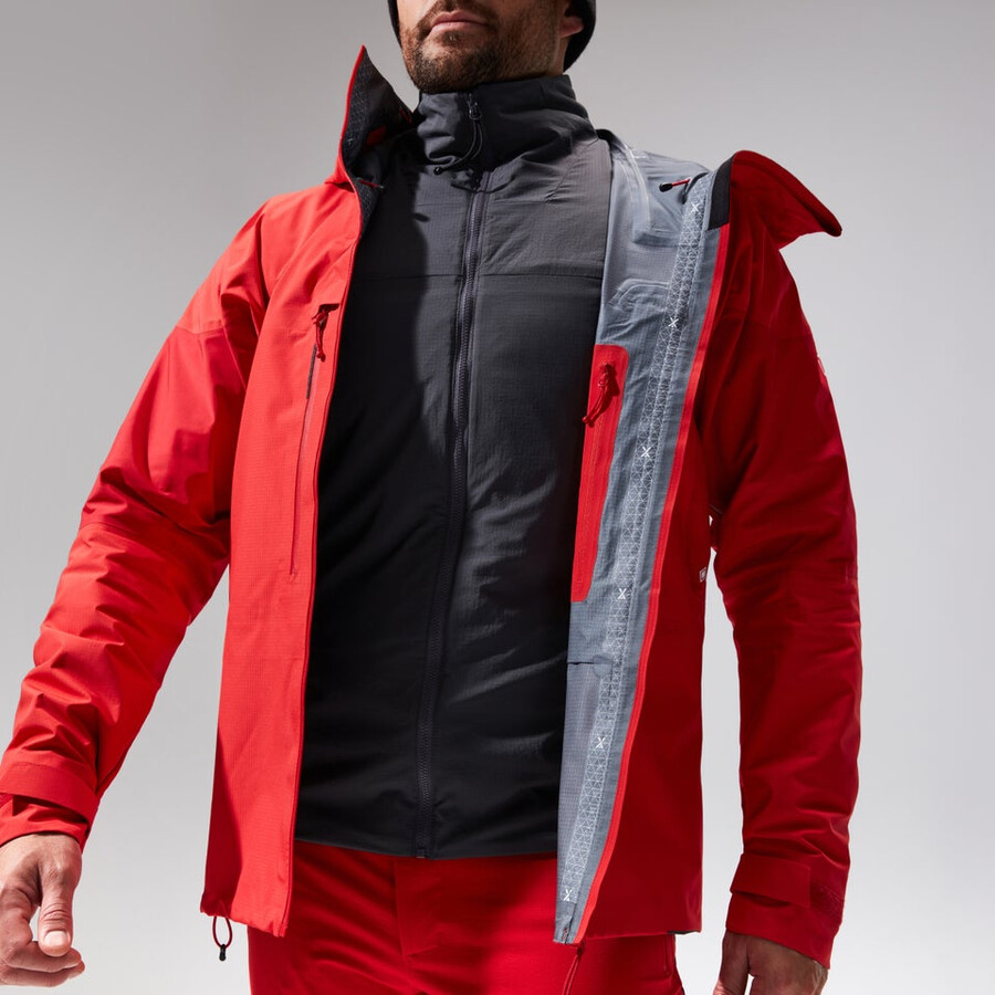 mens mtn guide mw hybrid jacket - greyblack berghaus