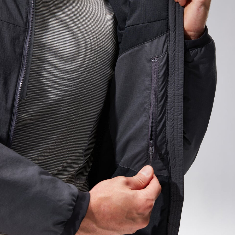 mens mtn guide mw hybrid jacket - greyblack berghaus