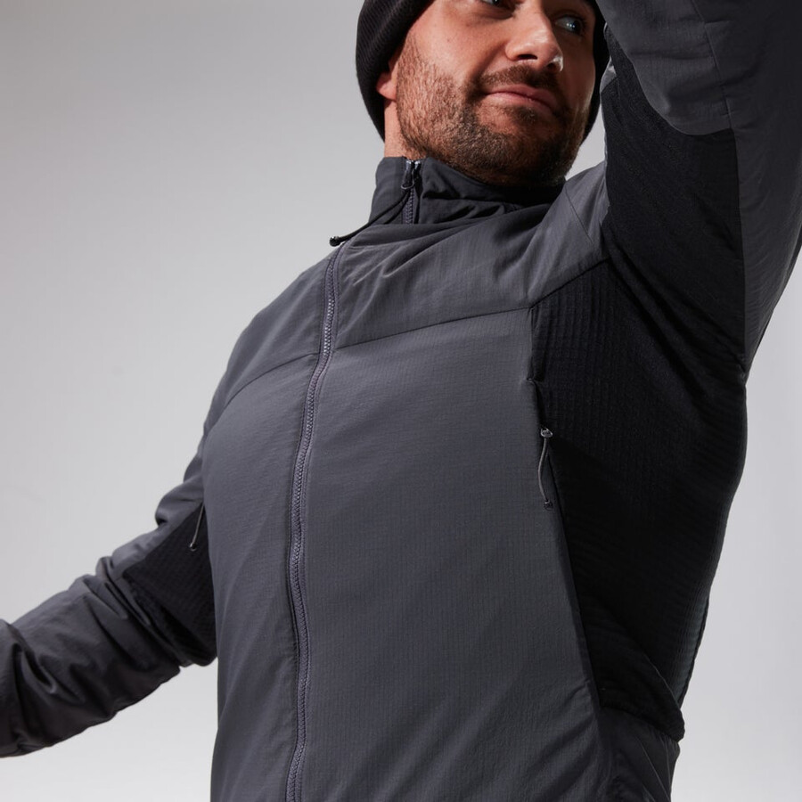 mens mtn guide mw hybrid jacket - greyblack berghaus