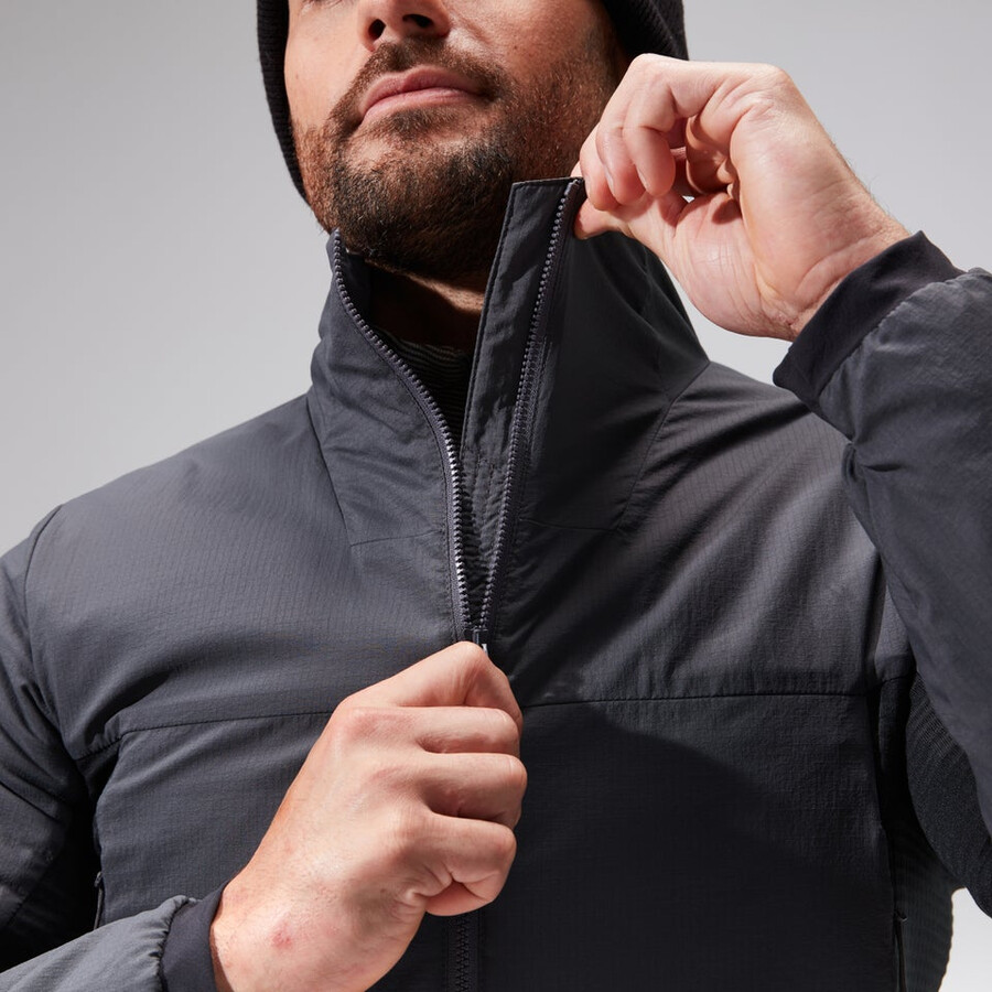 mens mtn guide mw hybrid jacket - greyblack berghaus