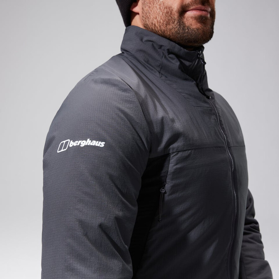 mens mtn guide mw hybrid jacket - greyblack berghaus