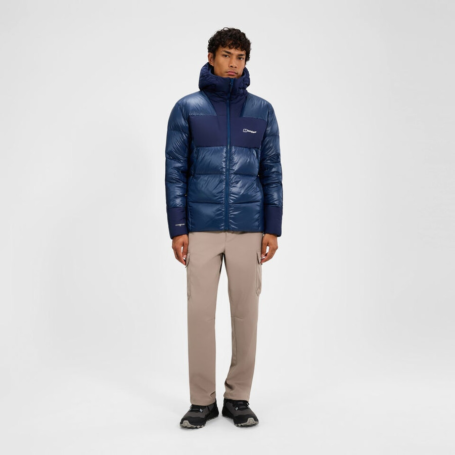 mens urb arkos reflect down insulated jacket - dark blue berghaus