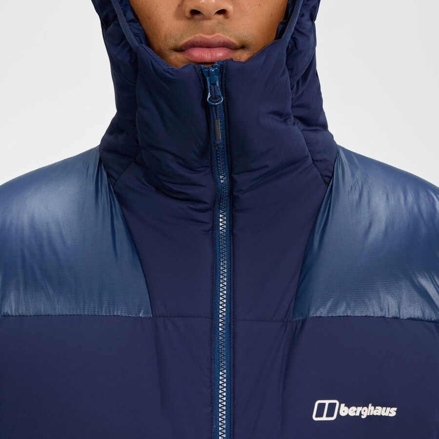 mens urb arkos reflect down insulated jacket - dark blue berghaus