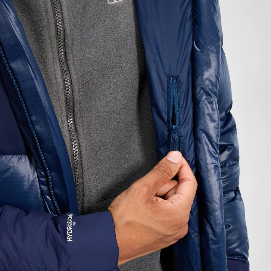mens urb arkos reflect down insulated jacket - dark blue berghaus