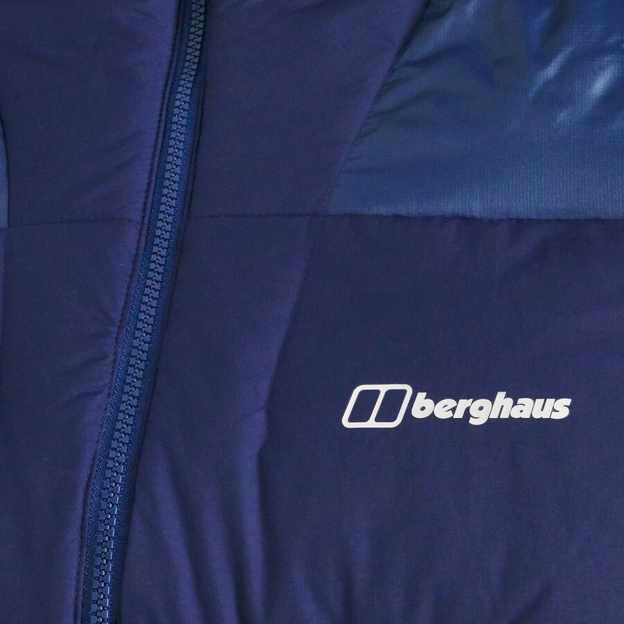 mens urb arkos reflect down insulated jacket - dark blue berghaus