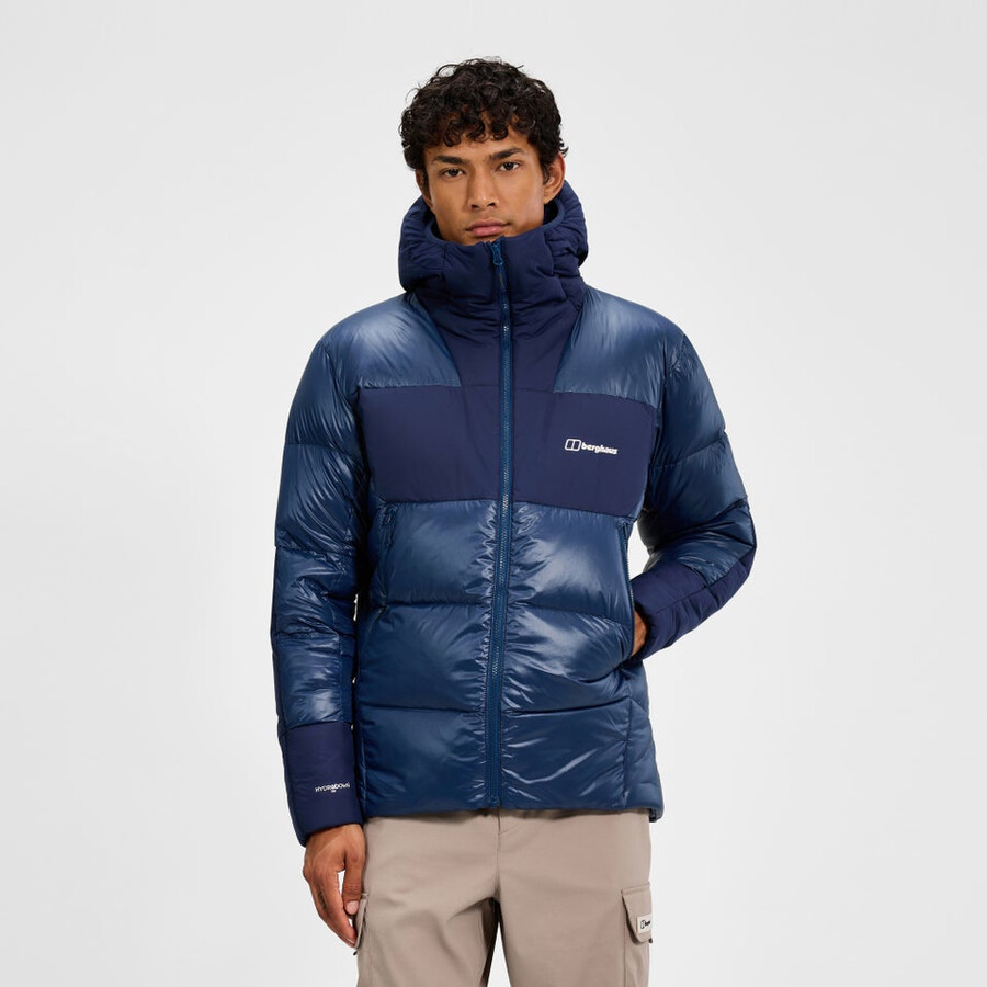 mens urb arkos reflect down insulated jacket - dark blue berghaus