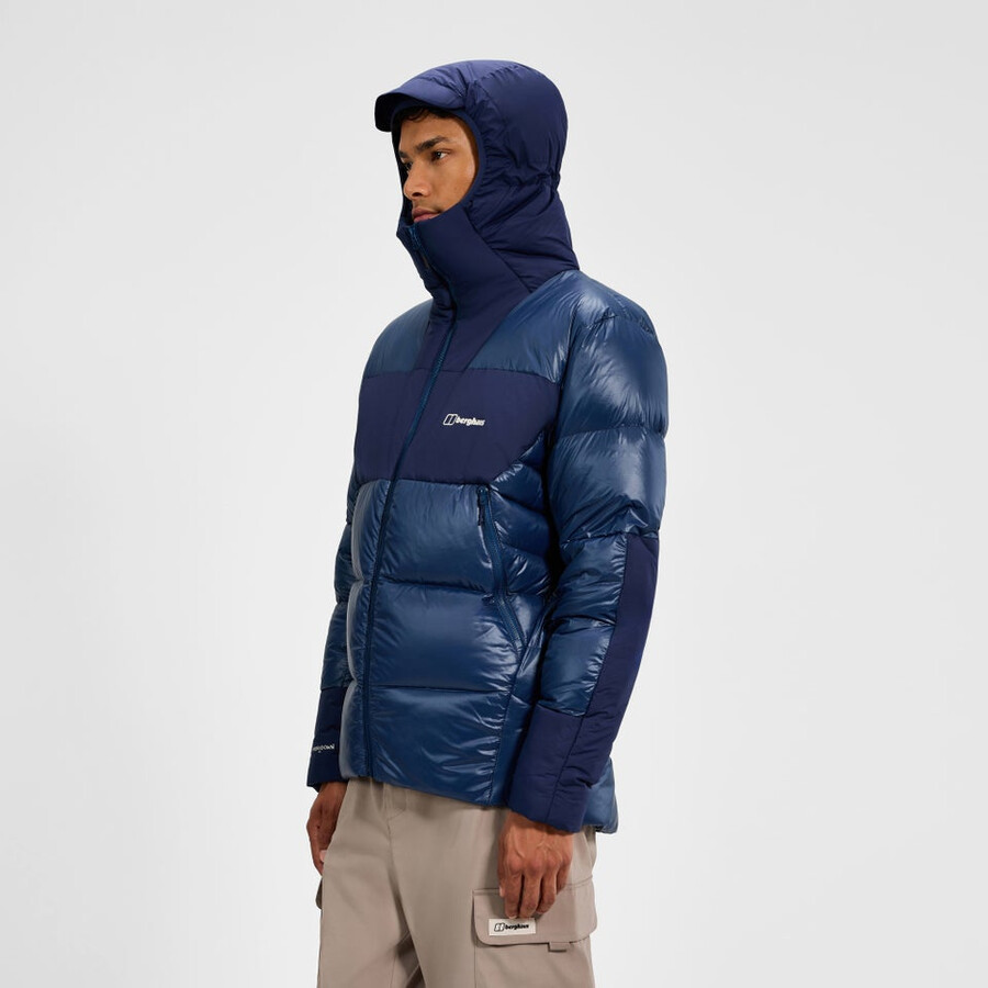 mens urb arkos reflect down insulated jacket - dark blue berghaus