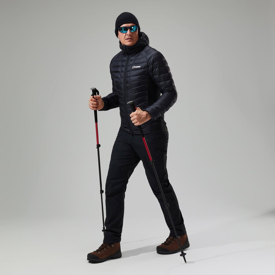 mens tephra 2.0 hooded insulated jacket - black berghaus