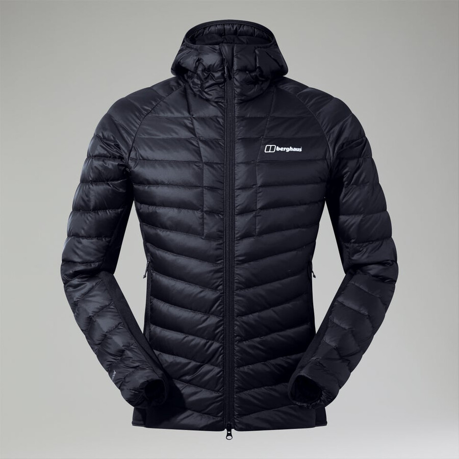mens tephra 2.0 hooded insulated jacket - black berghaus