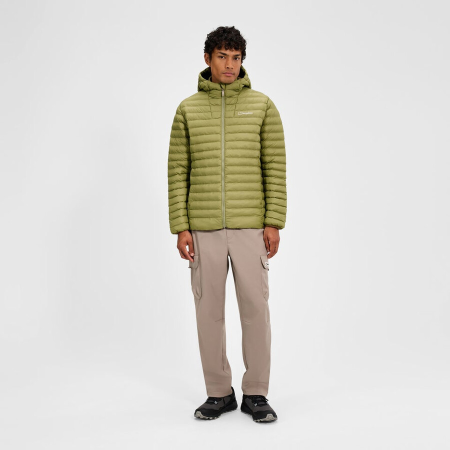 mens vaskye hooded synthetic insulated jacket - green berghaus