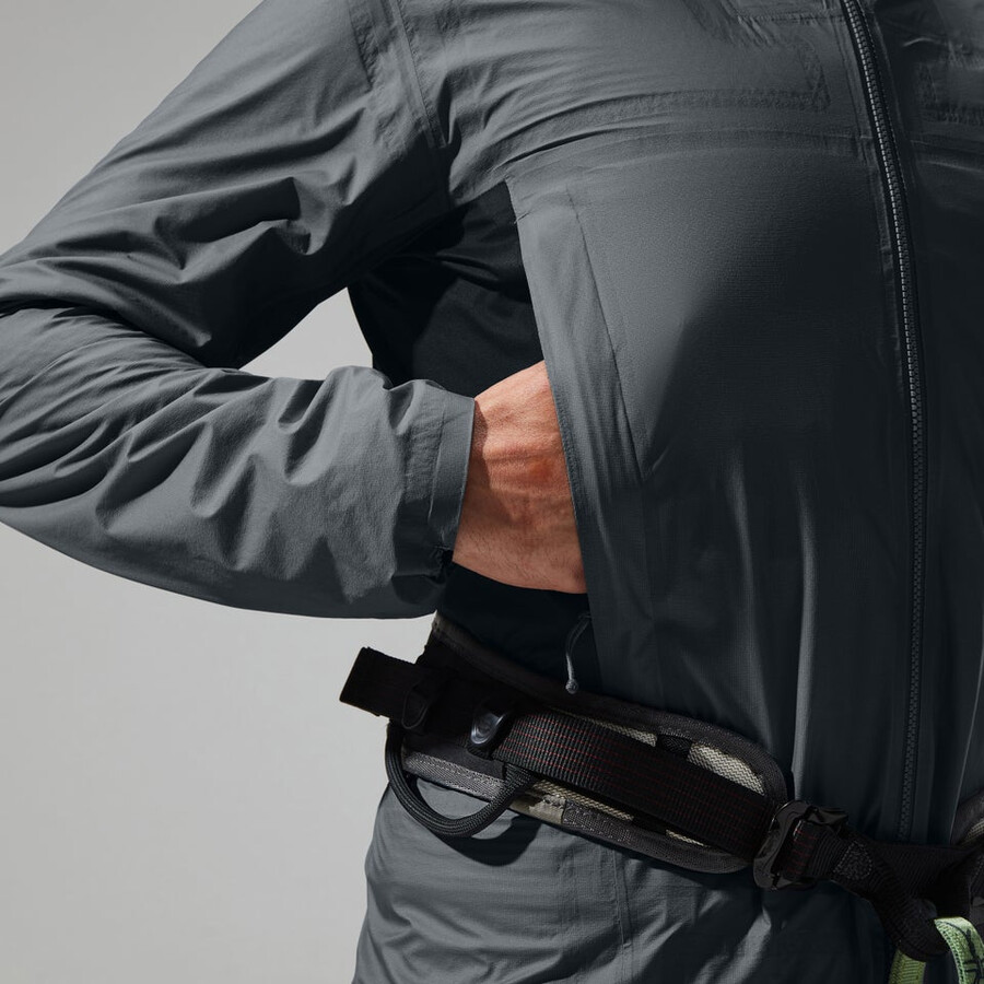mens mtn guide hyper alpha jacket - greyblack berghaus