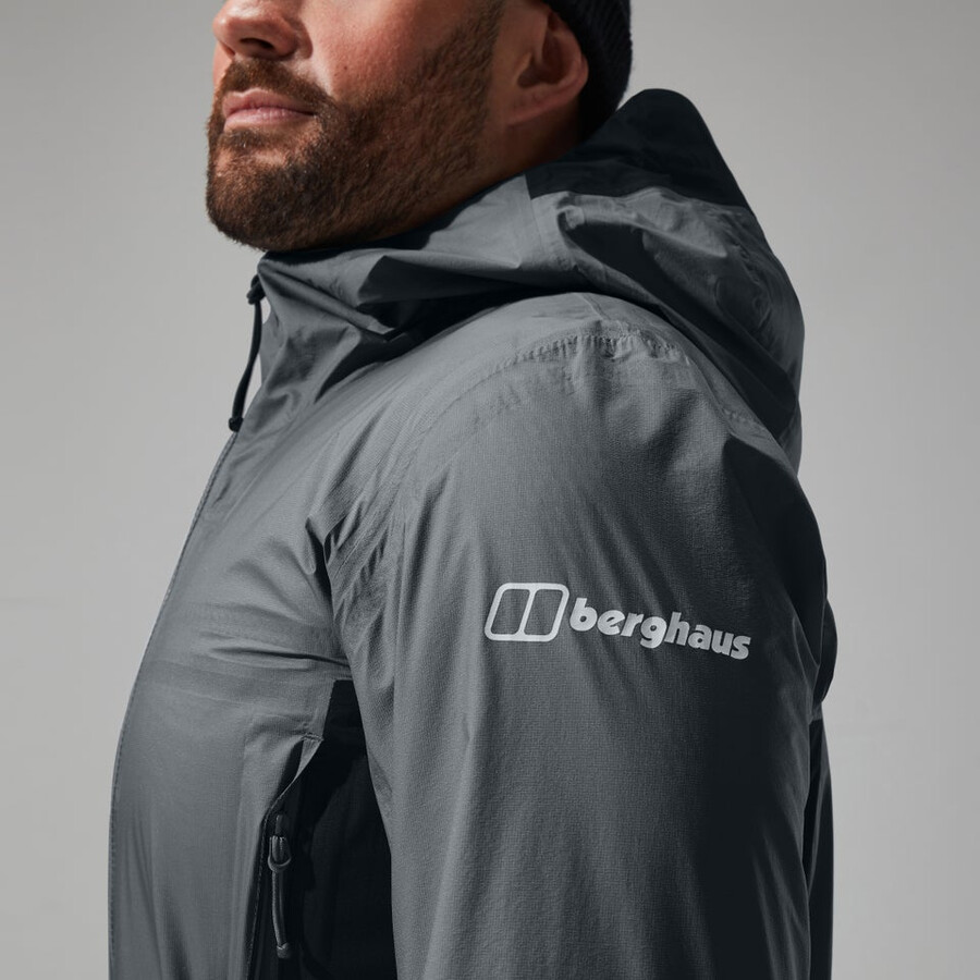 mens mtn guide hyper alpha jacket - greyblack berghaus