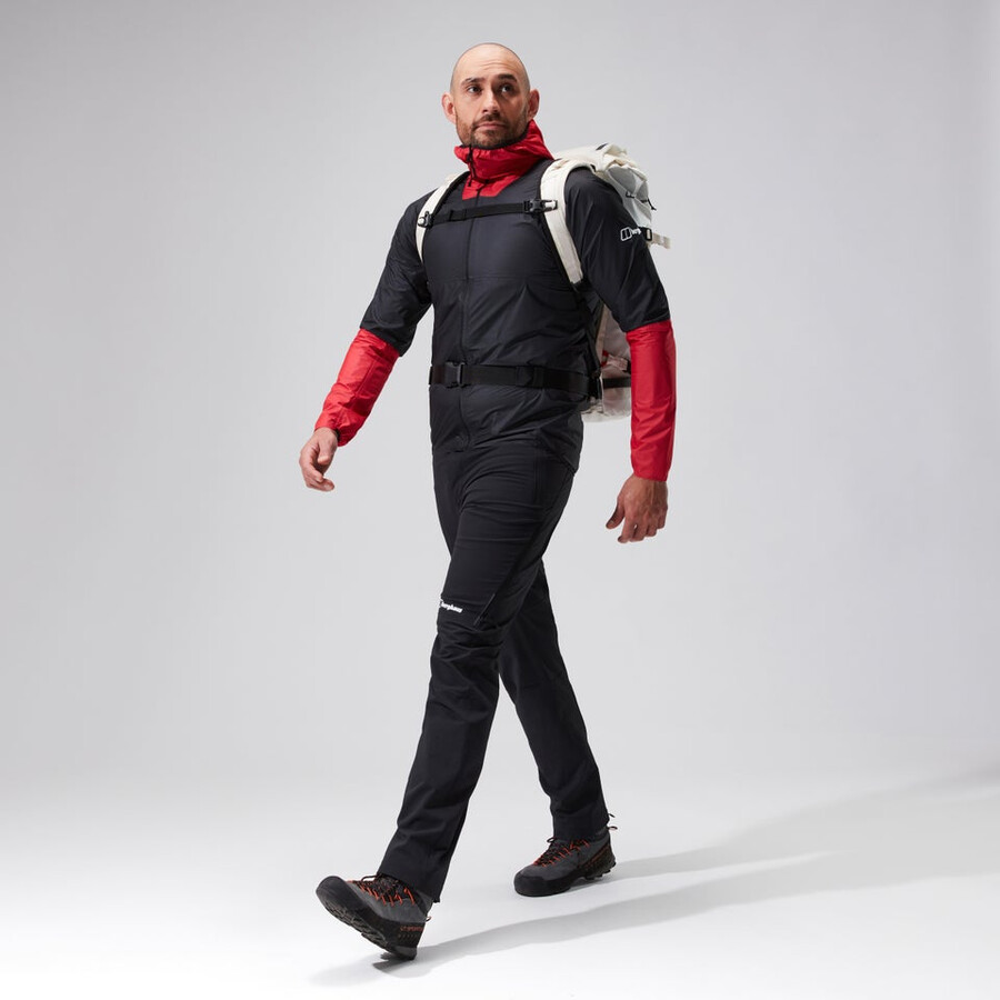 mens mtn guide hyper lt jacket - blackred berghaus