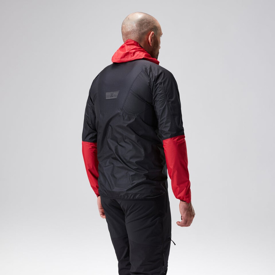 mens mtn guide hyper lt jacket - blackred berghaus