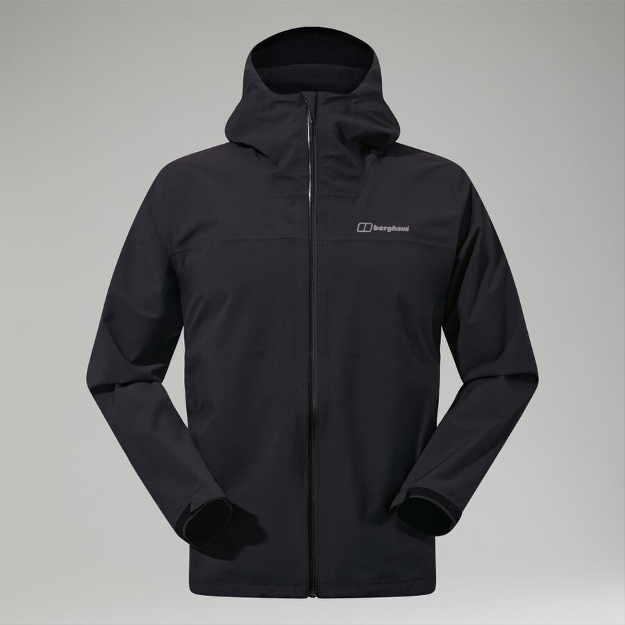 mens arnaby hooded waterproof jacket black berghaus
