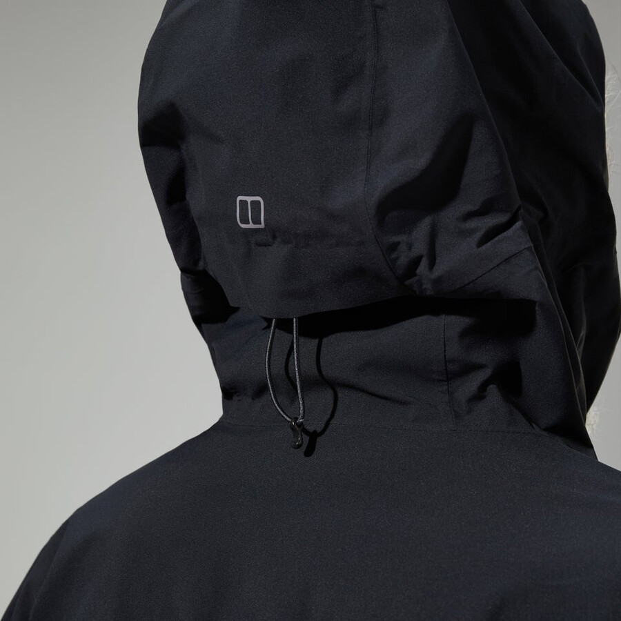 mens arnaby hooded waterproof jacket black berghaus