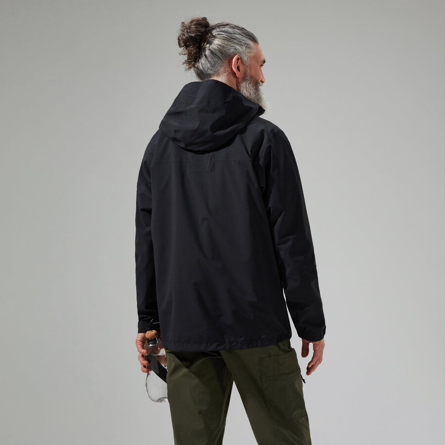 mens arnaby hooded waterproof jacket black berghaus