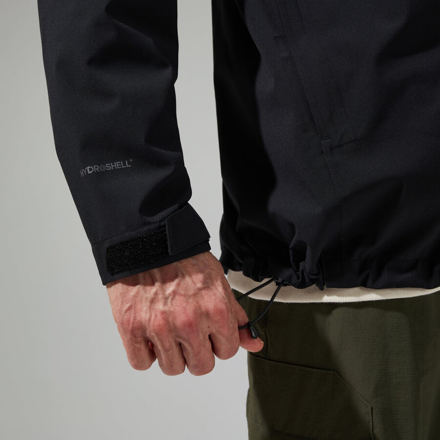 mens arnaby hooded waterproof jacket black berghaus