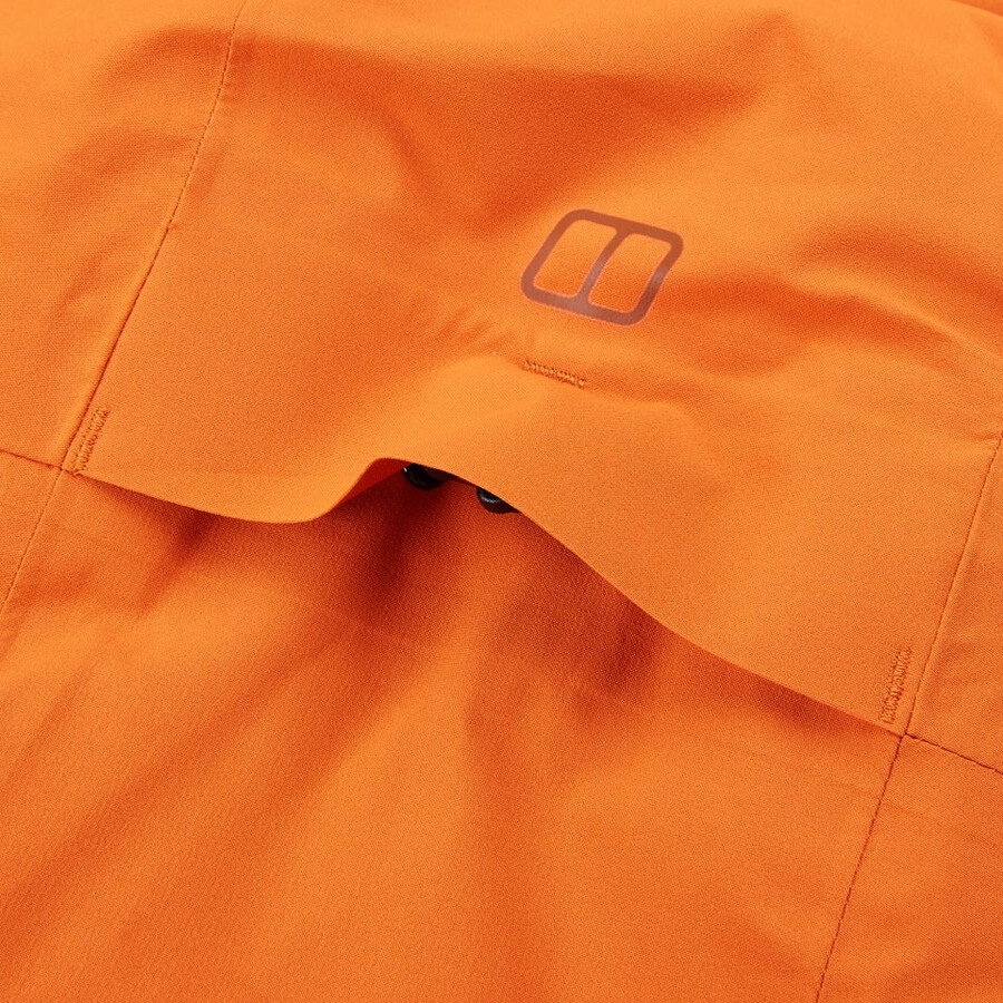 mens arnaby hooded waterproof jacket - orange berghaus