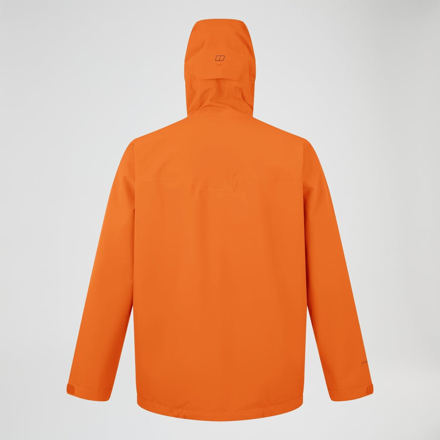 mens arnaby hooded waterproof jacket - orange berghaus