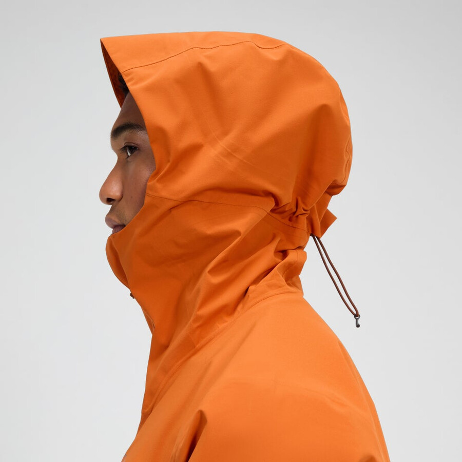 mens arnaby hooded waterproof jacket - orange berghaus