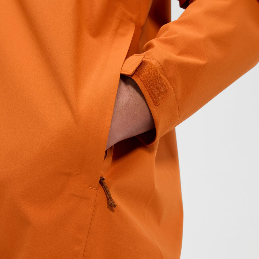 mens arnaby hooded waterproof jacket - orange berghaus