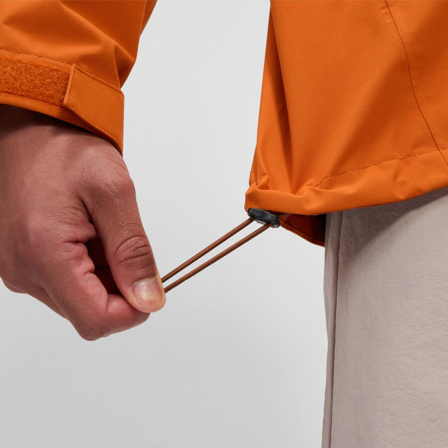 mens arnaby hooded waterproof jacket - orange berghaus