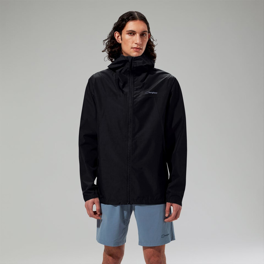 mens deluge pro 3.0 waterproof jacket black berghaus