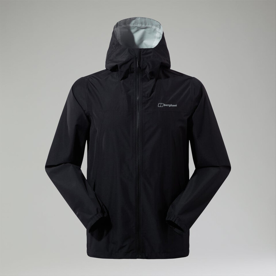 mens deluge pro 3.0 waterproof jacket black berghaus