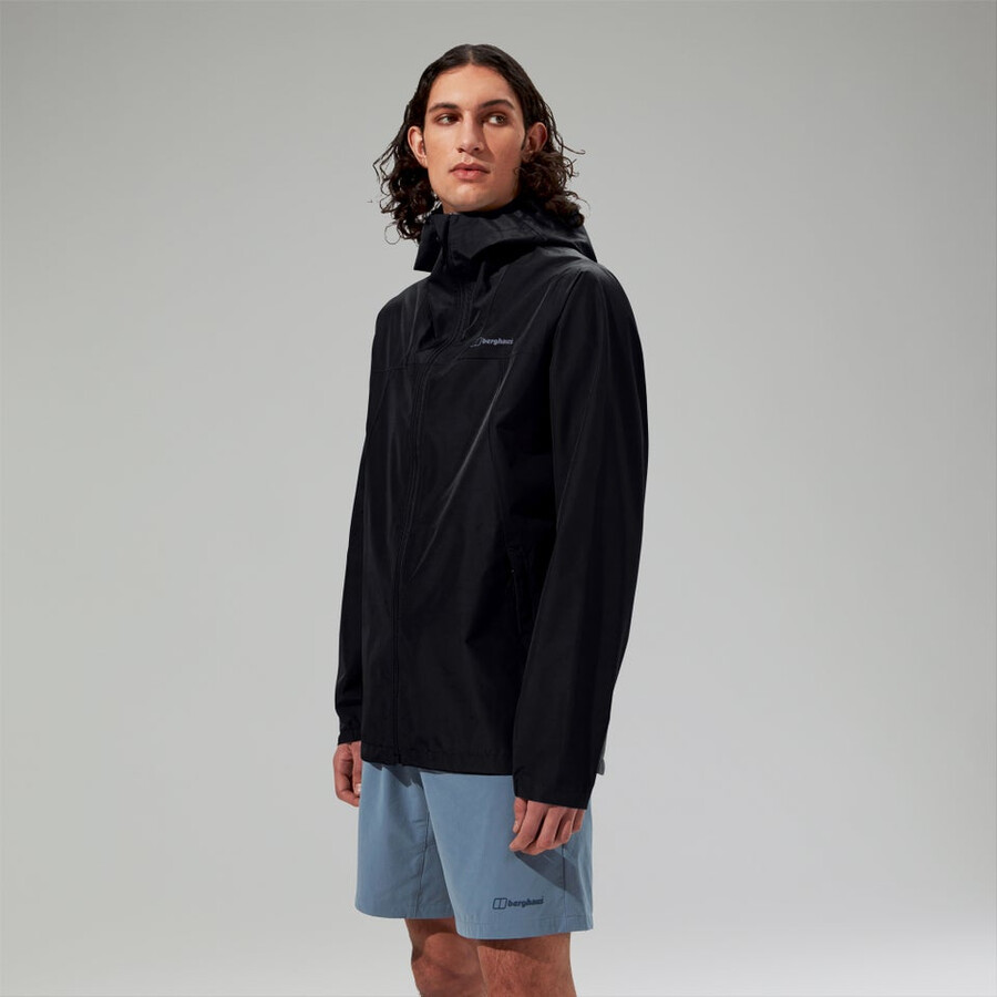 mens deluge pro 3.0 waterproof jacket black berghaus
