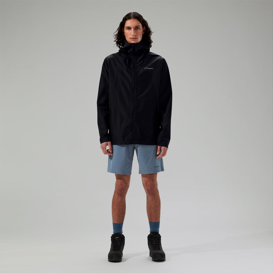 mens deluge pro 3.0 waterproof jacket black berghaus