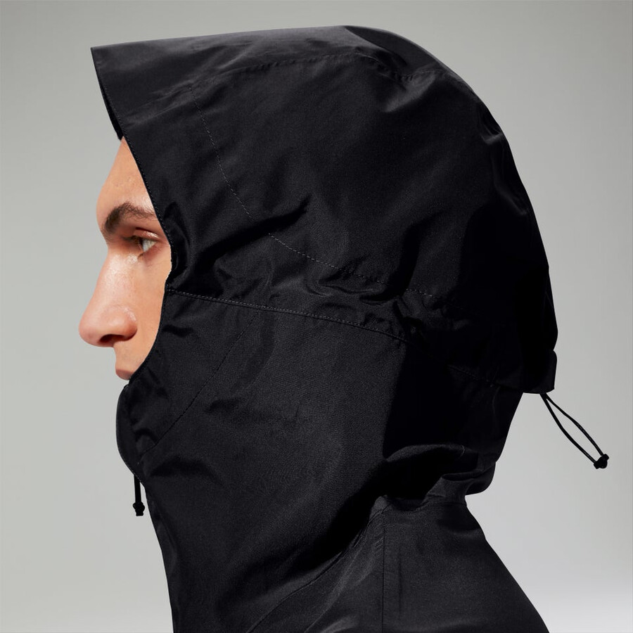 mens deluge pro 3.0 waterproof jacket black berghaus